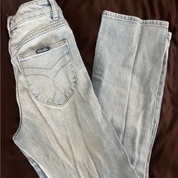 ROLLA'S High Rise Light Blue Jeans - Picture 4 of 5